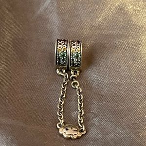 PANDORA - MULTI-COLORED ARCS OF LOVE SAFETY CHAIN